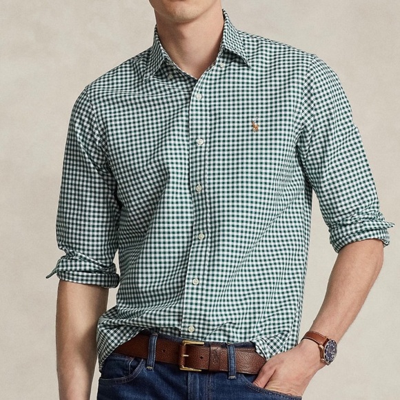 Ralph Lauren Gingham Button-Down Oxford Shirt Size XL - Picture 3 of 8